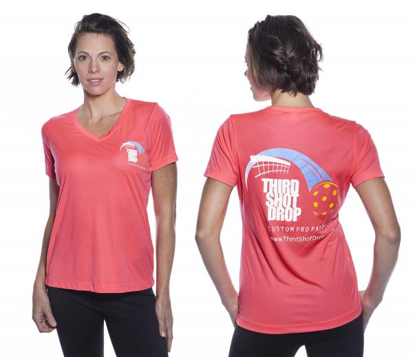 Women's Dri Fit Short Sleeve V-Neck Shirts